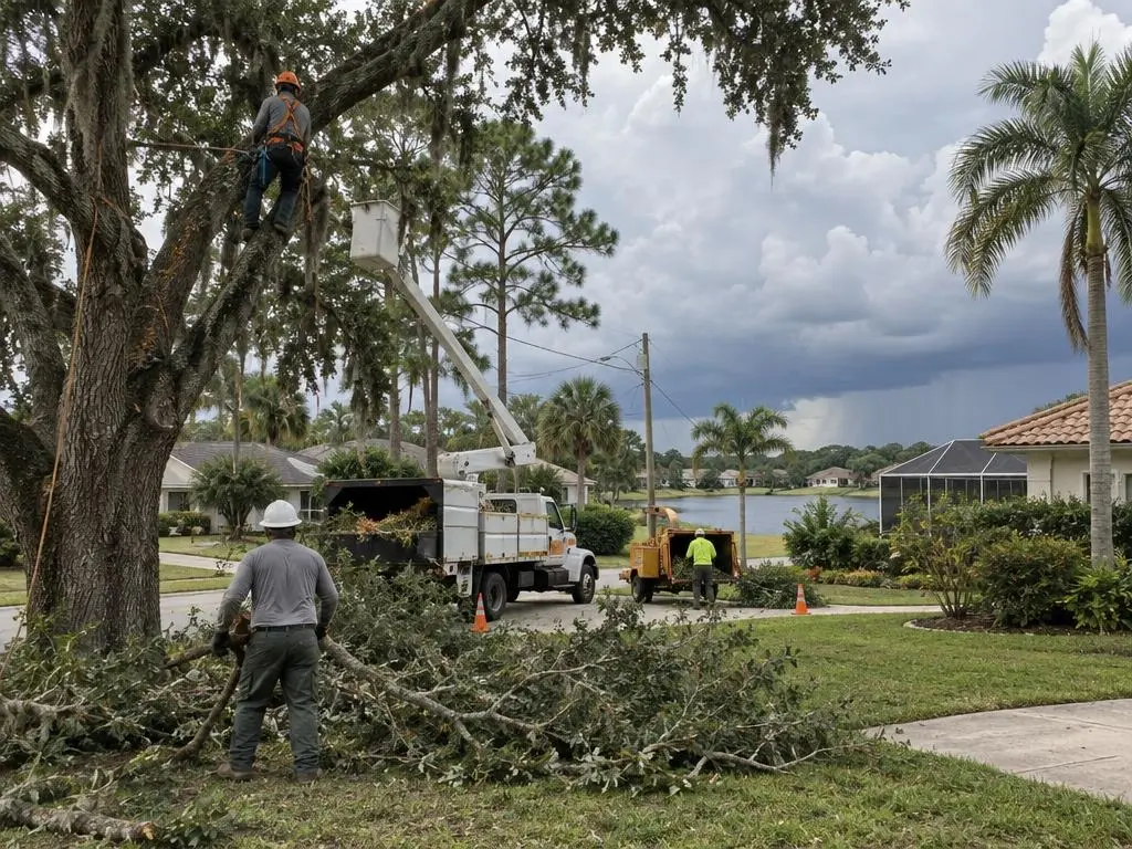Hurricane Prep Pruning in Orlando, FL